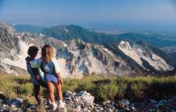 Marmorsteinbruch in Carrara