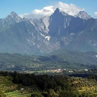 Landschaft von Massa-Carrara